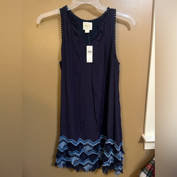 NWT Maeve Anthropologie Festivity Embellished Swing Dress Size 2 - Picture 4 of 11
